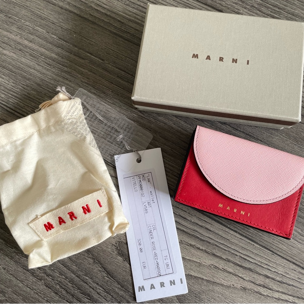 Marni Leather trifold wallet